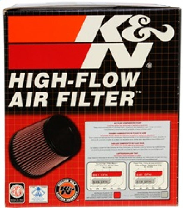 K&N Universal Rubber Filter-Round Tapered 2.5in Flange ID x 6in Base OD x 5in Top OD x 5in Height