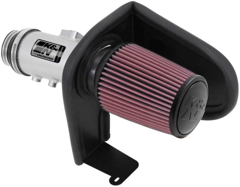 K&N 13-14 Honda Accord 3.5L V6 69 Series Typhoon Air Intake System - Silver Cold Air Intake Kit