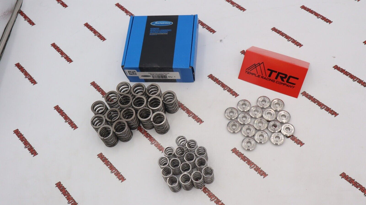 Supertech Dual Valve Springs 80LB TRC Titanium Retainers Honda H22 H22A Prelude