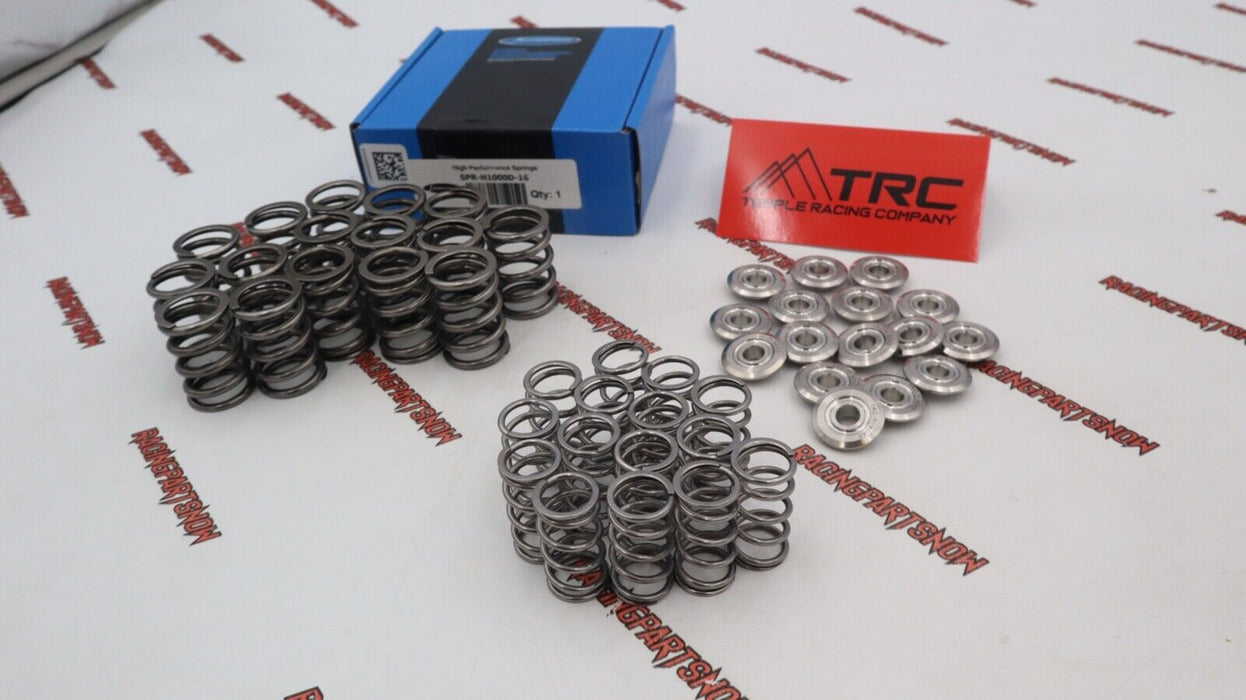 Supertech Dual Valve Springs 80LB TRC Titanium Retainers Honda H22 H22A Prelude