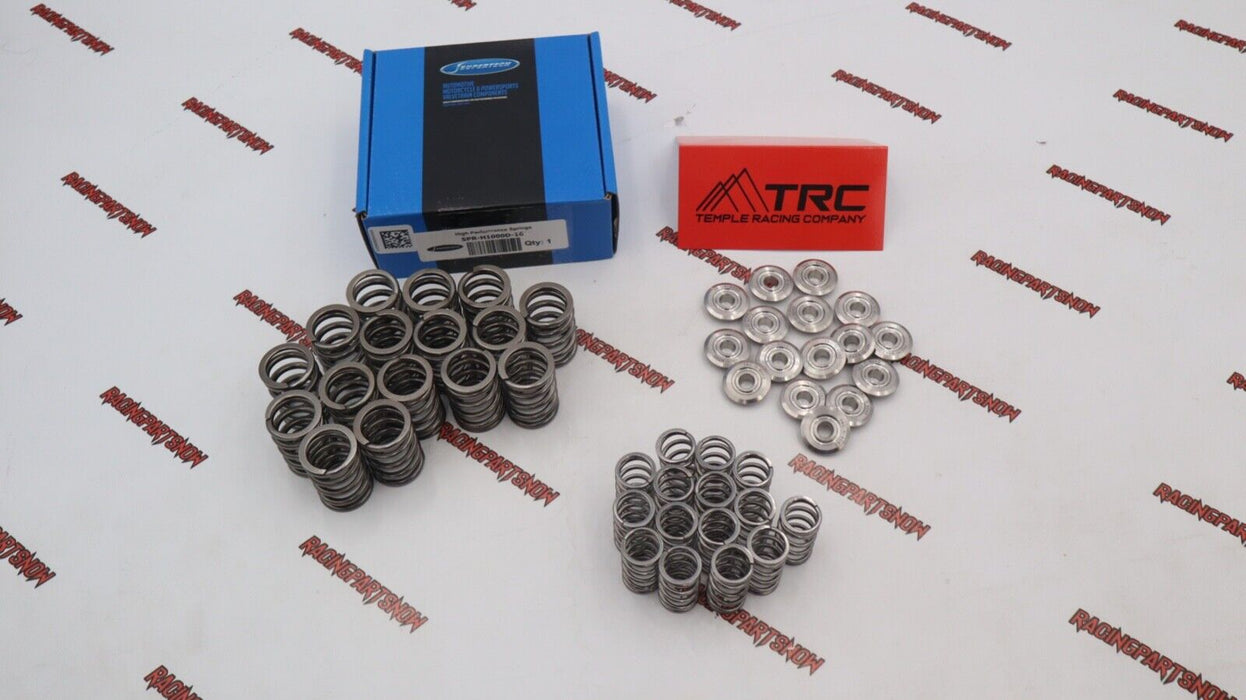 Supertech Dual Valve Springs 80LB TRC Titanium Retainers Honda H22 H22A Prelude