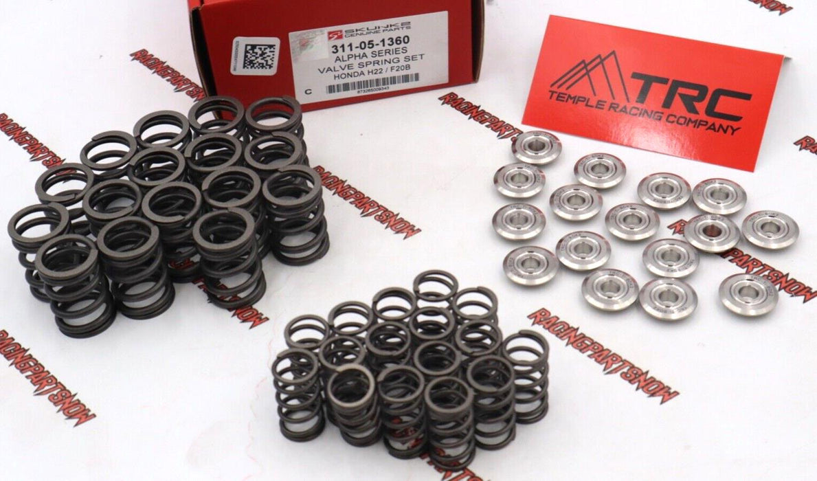 SKUNK2 ALPHA VTEC DUAL VALVE SPRINGS & TRC TITANIUM RETAINERS KIT H22 H22a