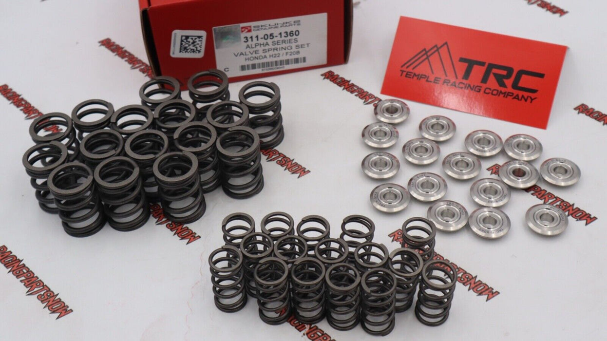 SKUNK2 ALPHA VTEC DUAL VALVE SPRINGS & TRC TITANIUM RETAINERS KIT H22 H22a