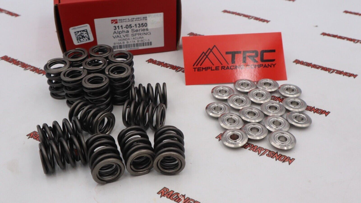 SKUNK2 ALPHA VTEC DUAL VALVE SPRINGS & TRC TITANIUM RETAINERS KIT B16 B18c