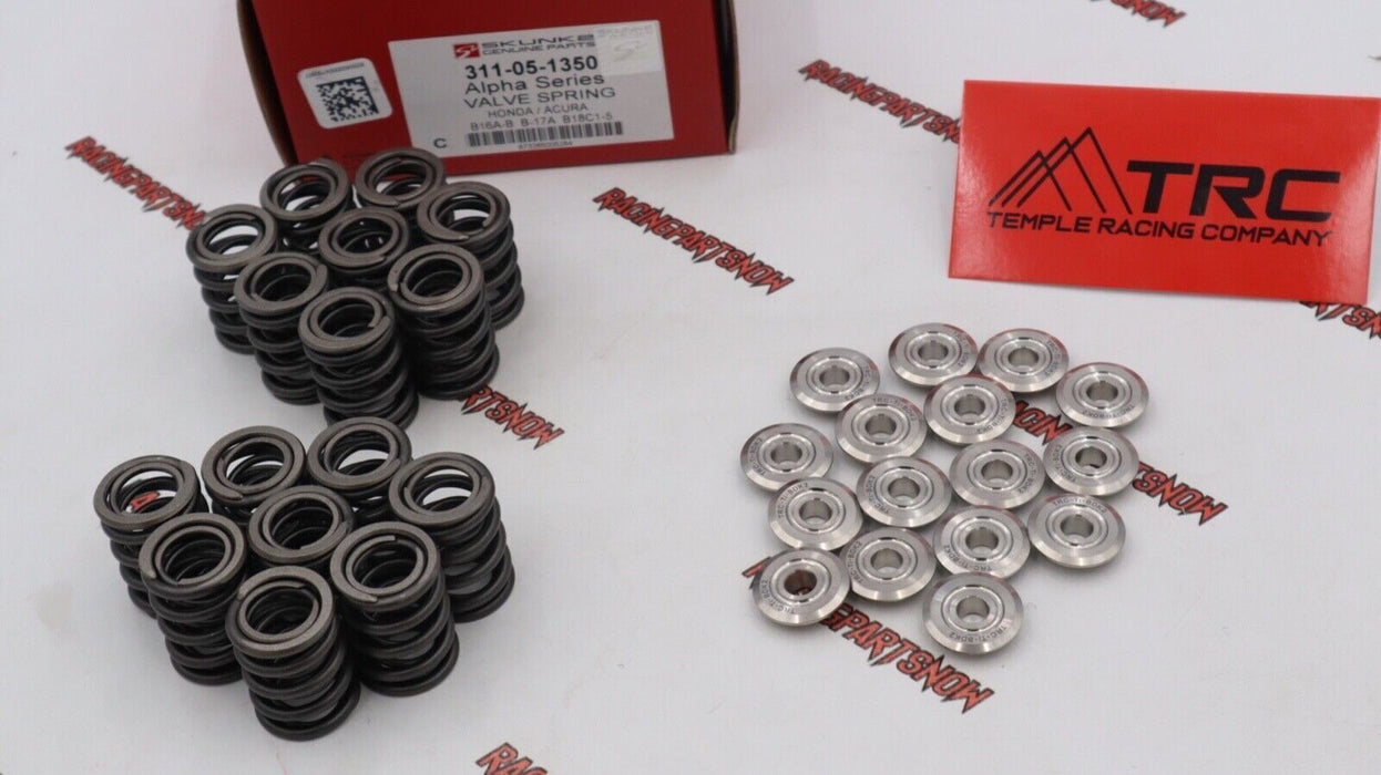 SKUNK2 ALPHA VTEC DUAL VALVE SPRINGS & TRC TITANIUM RETAINERS KIT B16 B18c