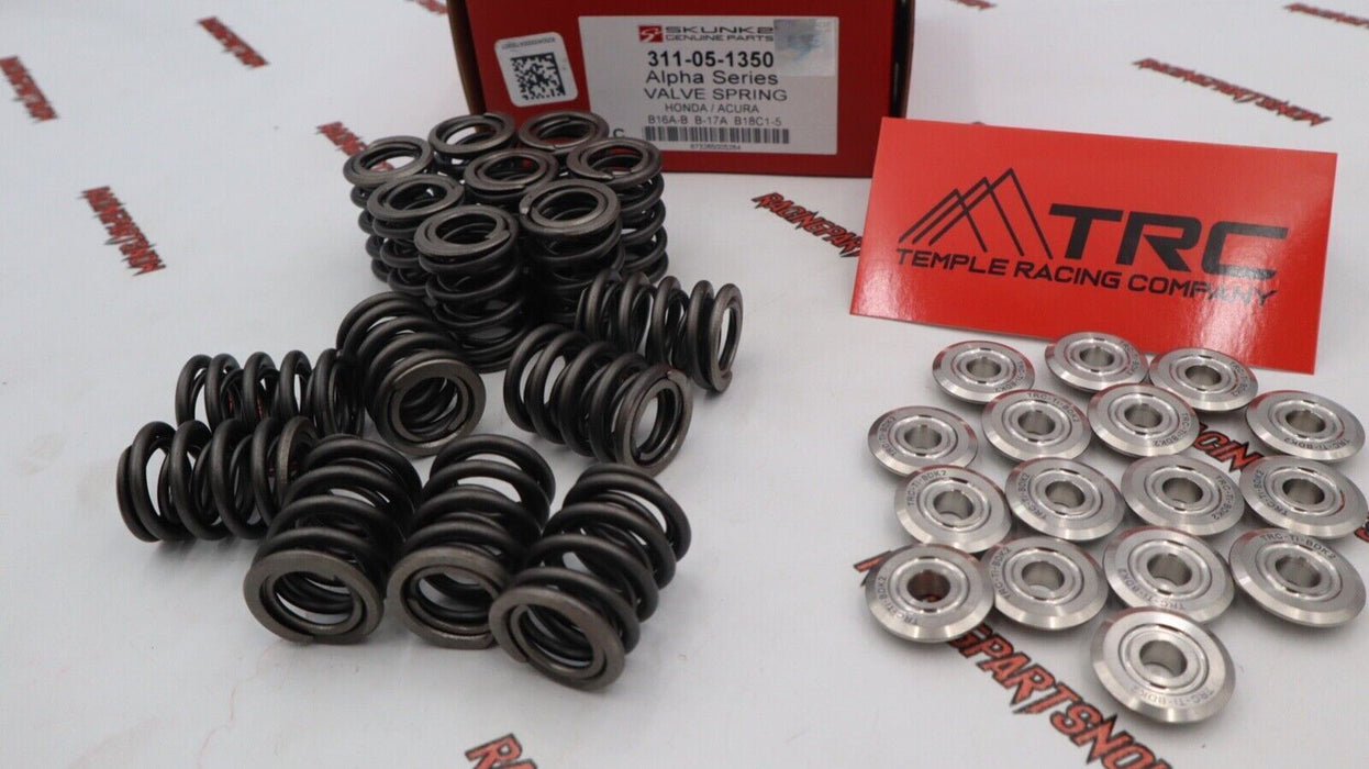 SKUNK2 ALPHA VTEC DUAL VALVE SPRINGS & TRC TITANIUM RETAINERS KIT B16 B18c