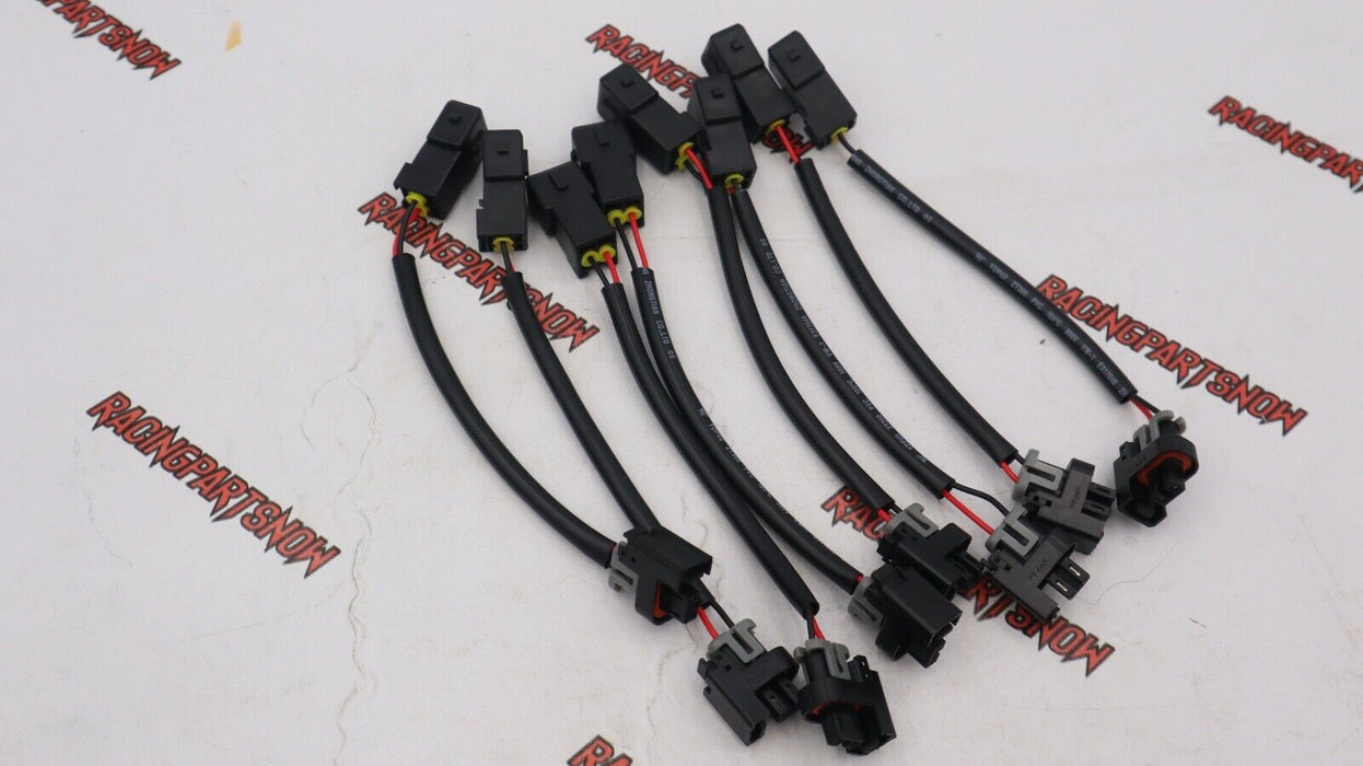 8x Injector Adapters LQ4 LQ9 4.8 5.3 6.0 Delphi into LS1 LT1 EV1 Wiring Harness