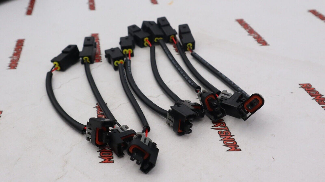 8x Injector Adapters LQ4 LQ9 4.8 5.3 6.0 Delphi into LS1 LT1 EV1 Wiring Harness