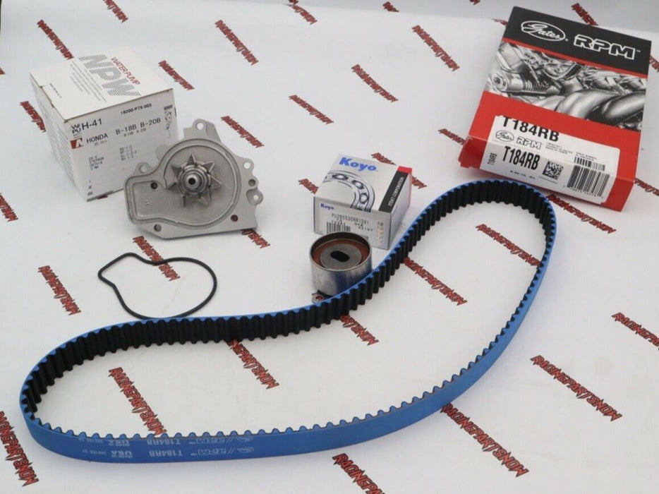 90-01 INTEGRA LS B18 B20 GATES BLUE RACING TIMING BELT WATER PUMP TENSIONER KIT