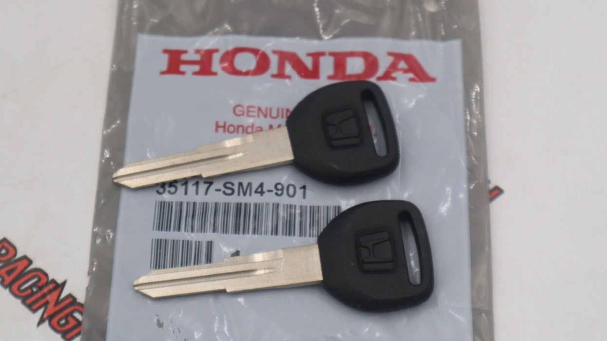 TWO Genuine OEM Honda Key Blank Accord Civic CR-V del Sol Prelude Odyssey