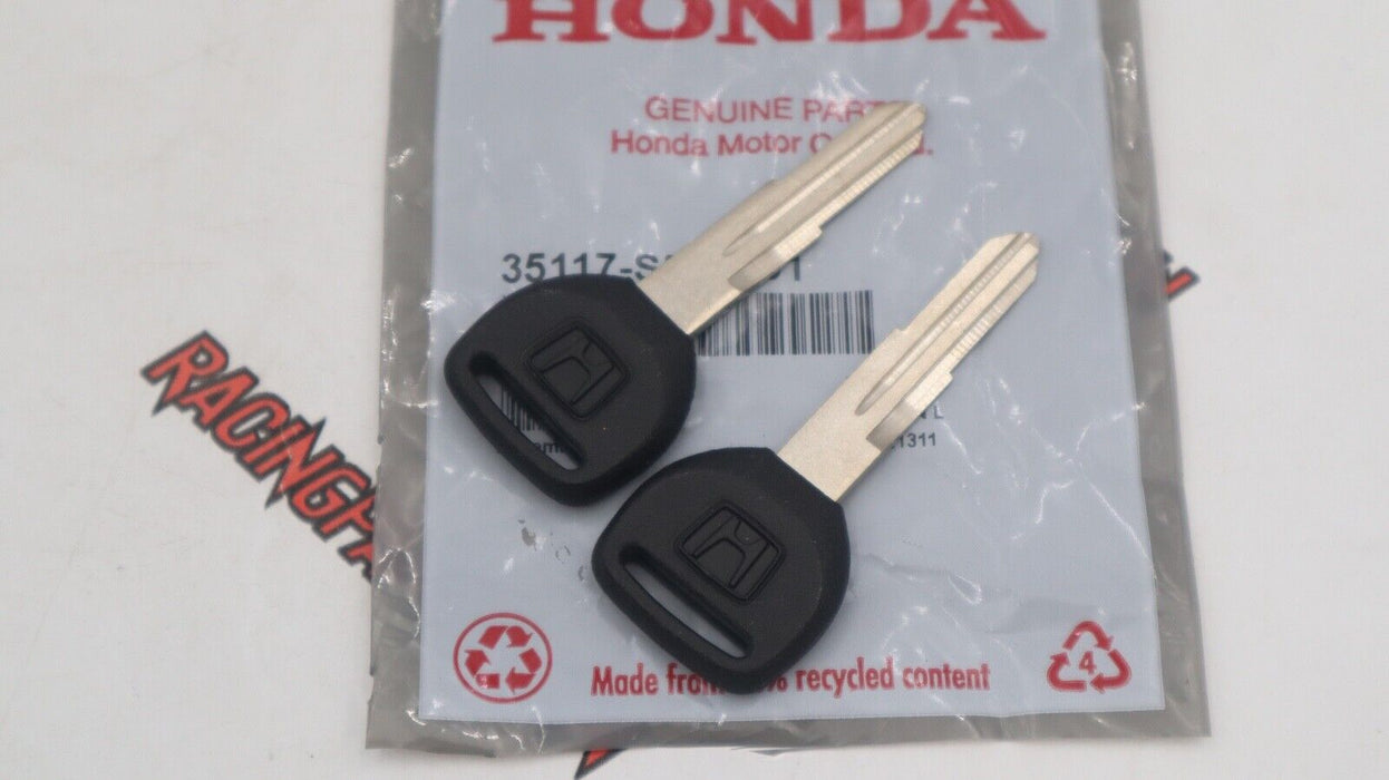 TWO Genuine OEM Honda Key Blank Accord Civic CR-V del Sol Prelude Odyssey