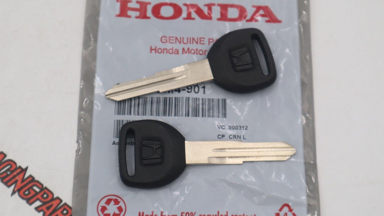 TWO Genuine OEM Honda Key Blank Accord Civic CR-V del Sol Prelude Odyssey