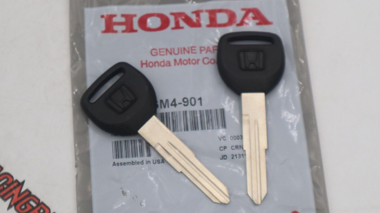 TWO Genuine OEM Honda Key Blank Accord Civic CR-V del Sol Prelude Odyssey