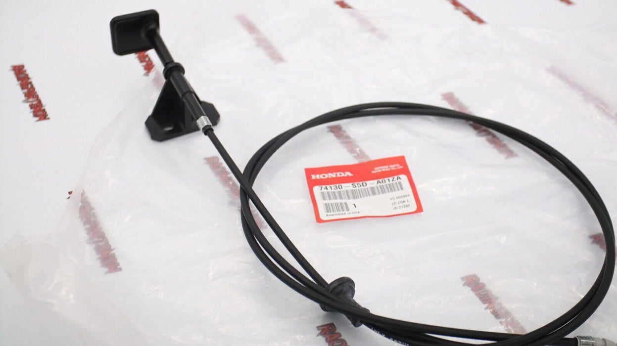 Genuine OEM Honda Civic 2 / 4 door Hood Release Cable w/ Handle 01-05 74130-S5D-