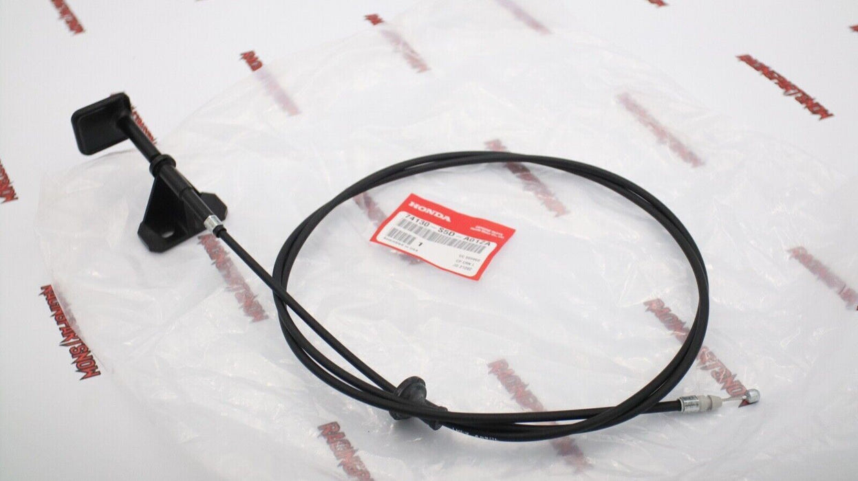 Genuine OEM Honda Civic 2 / 4 door Hood Release Cable w/ Handle 01-05 74130-S5D-