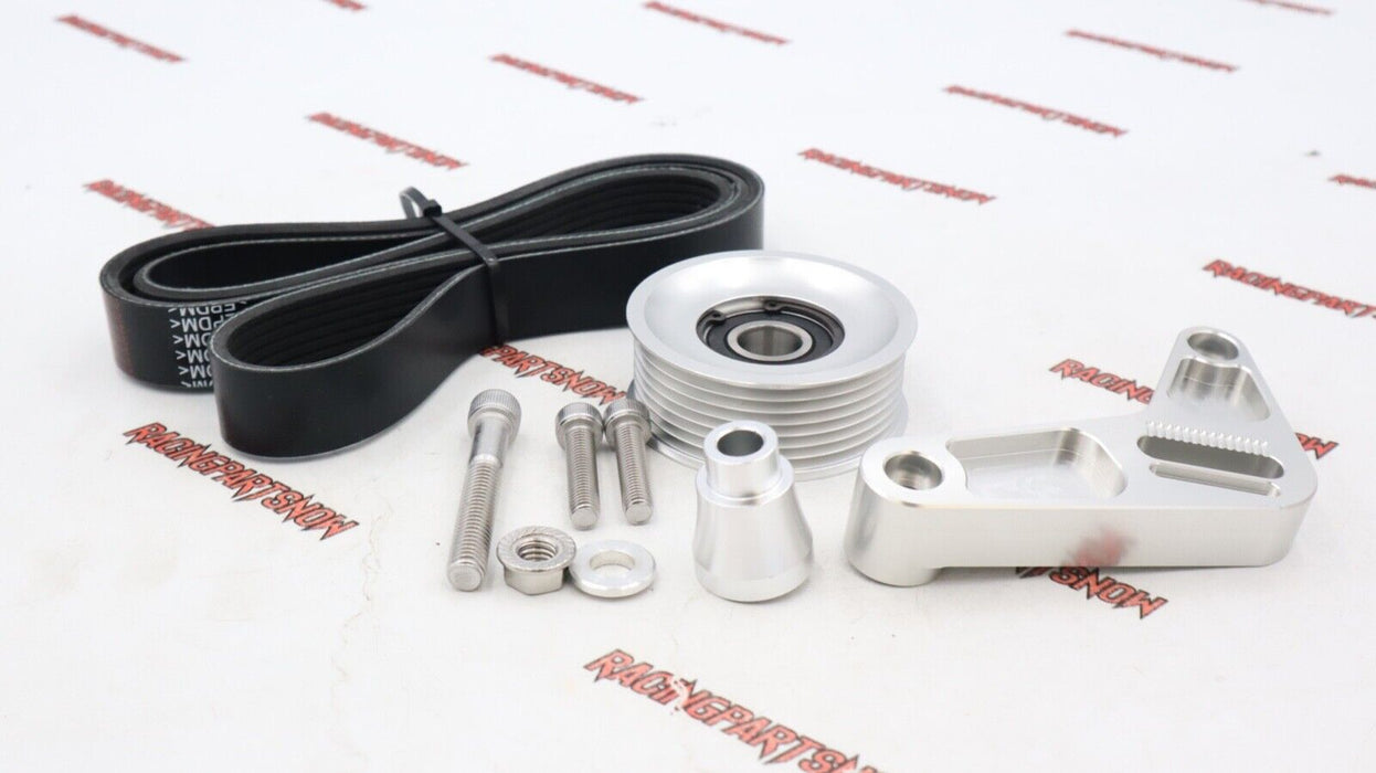 Adjustable EP3 Style Idler Pulley Kit For Honda Civic Integra K24 Swap With Belt