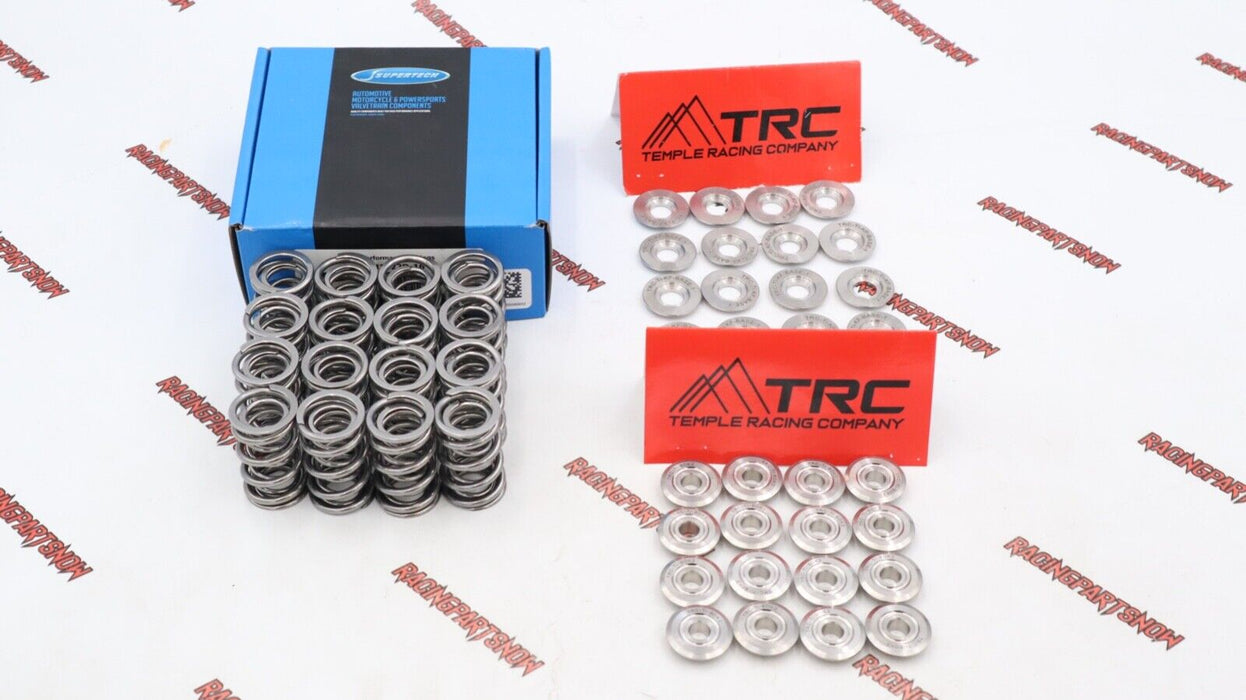 Supertech 95 lbs Dual Valve Springs & TRC Titanium Retainers Kit K Series K20