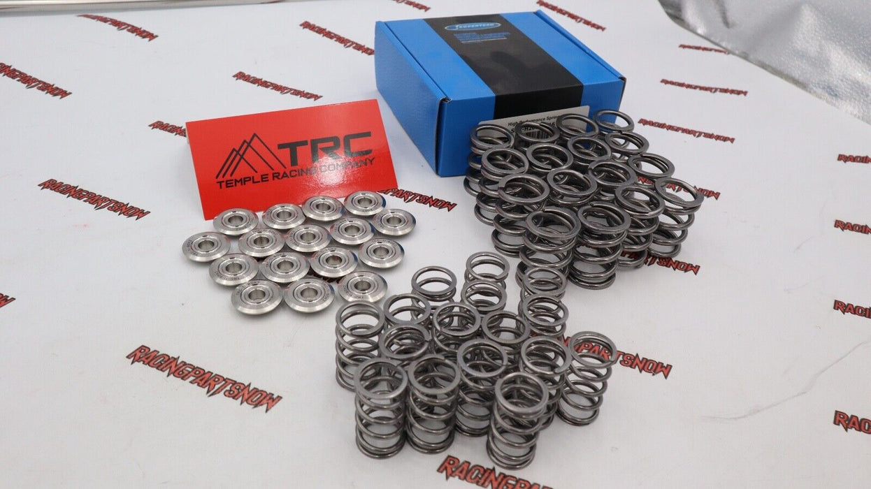 Supertech 85lb Dual Valve Springs & TRC Titanium Retainers For Honda B16 B18c SI