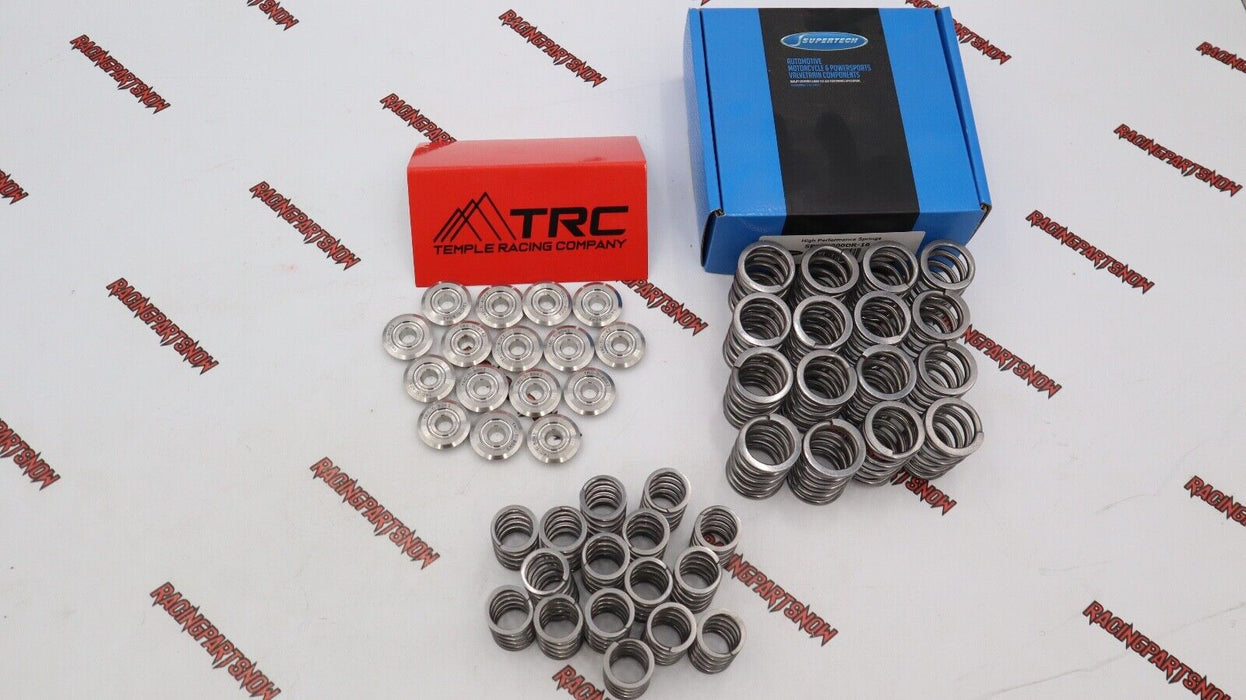 Supertech 85lb Dual Valve Springs & TRC Titanium Retainers For Honda B16 B18c SI