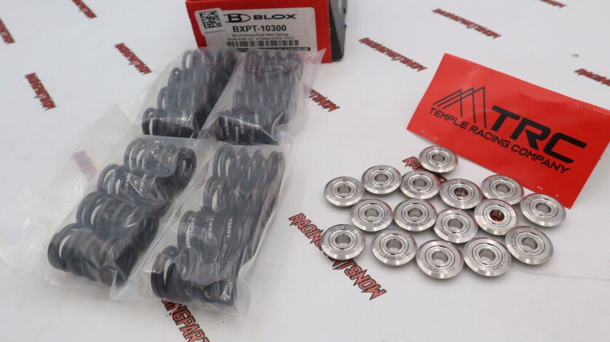 BLOX B-SERIES VTEC DUAL VALVE SPRINGS & TRC TITANIUM RETAINERS KIT B16 B18c B16a