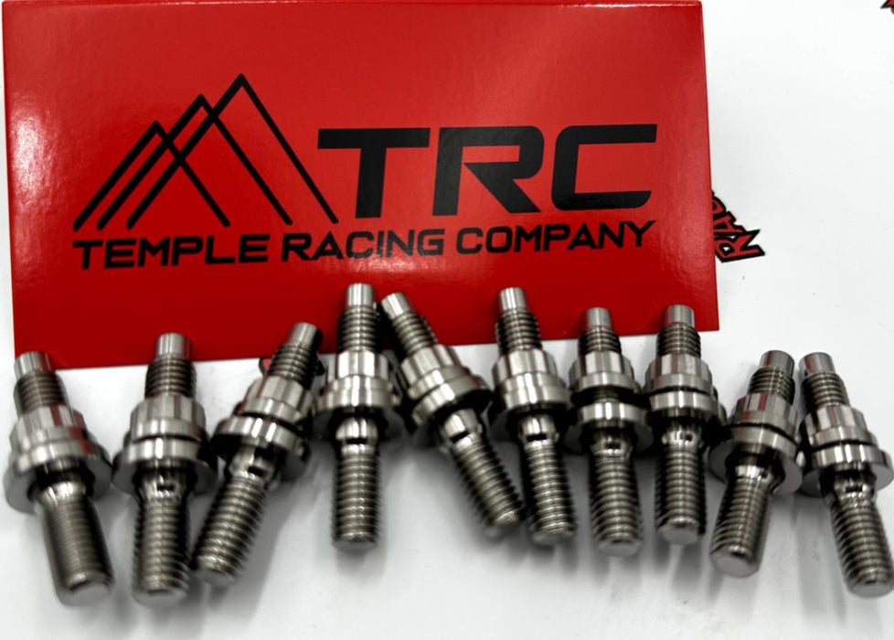 10 TRC B/D/H Series Titanium Raw Finish Manifold Stud Kit for Honda/Acura