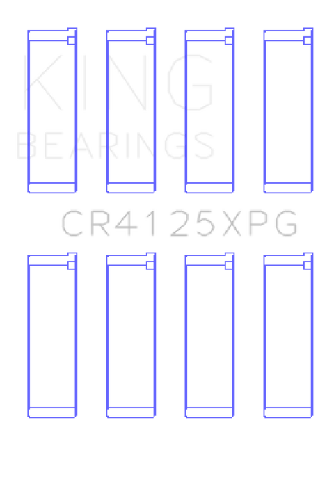 King Subaru EJ20/EJ22/EJ25 (Suites 52mm Journal Size).0.5 Oversized Tri-Metal Perf Rod Bearing Set