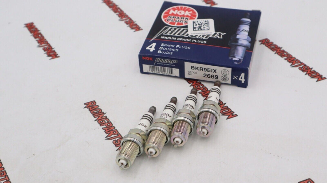 NGK Iridium Spark Plugs Set of 4 - BKR9EIX - K Series K20 K24 Turbo Plugs COP