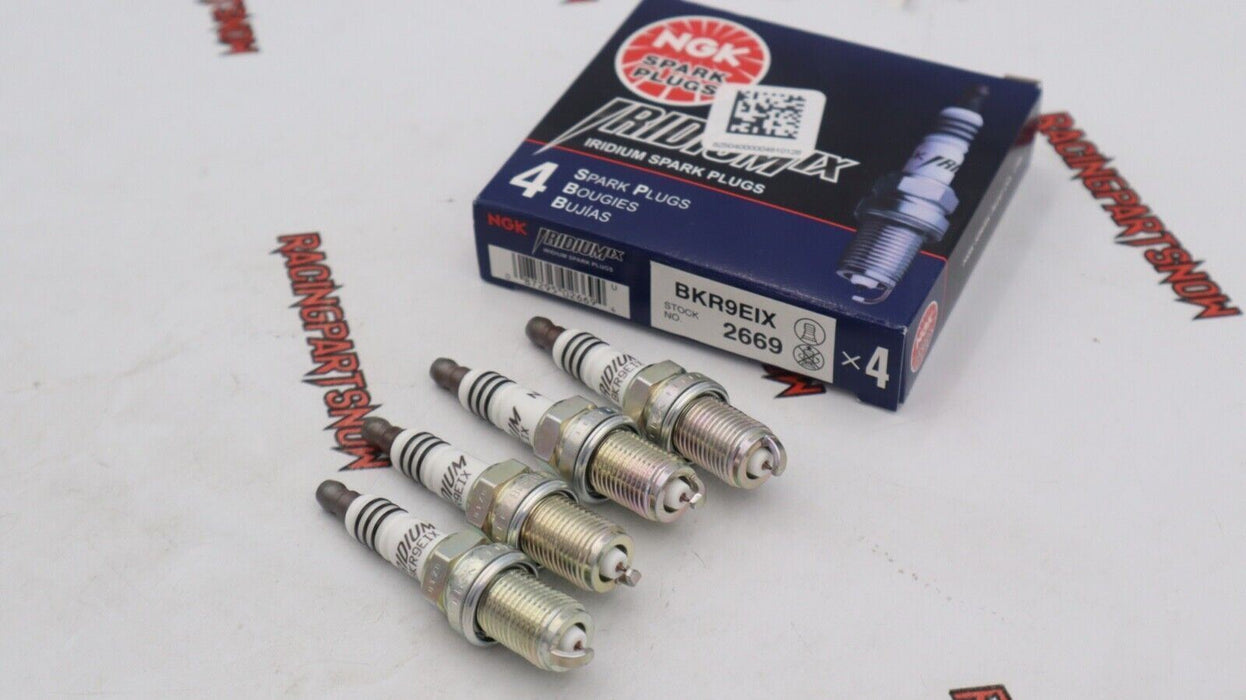 NGK Iridium Spark Plugs Set of 4 - BKR9EIX - K Series K20 K24 Turbo Plugs COP