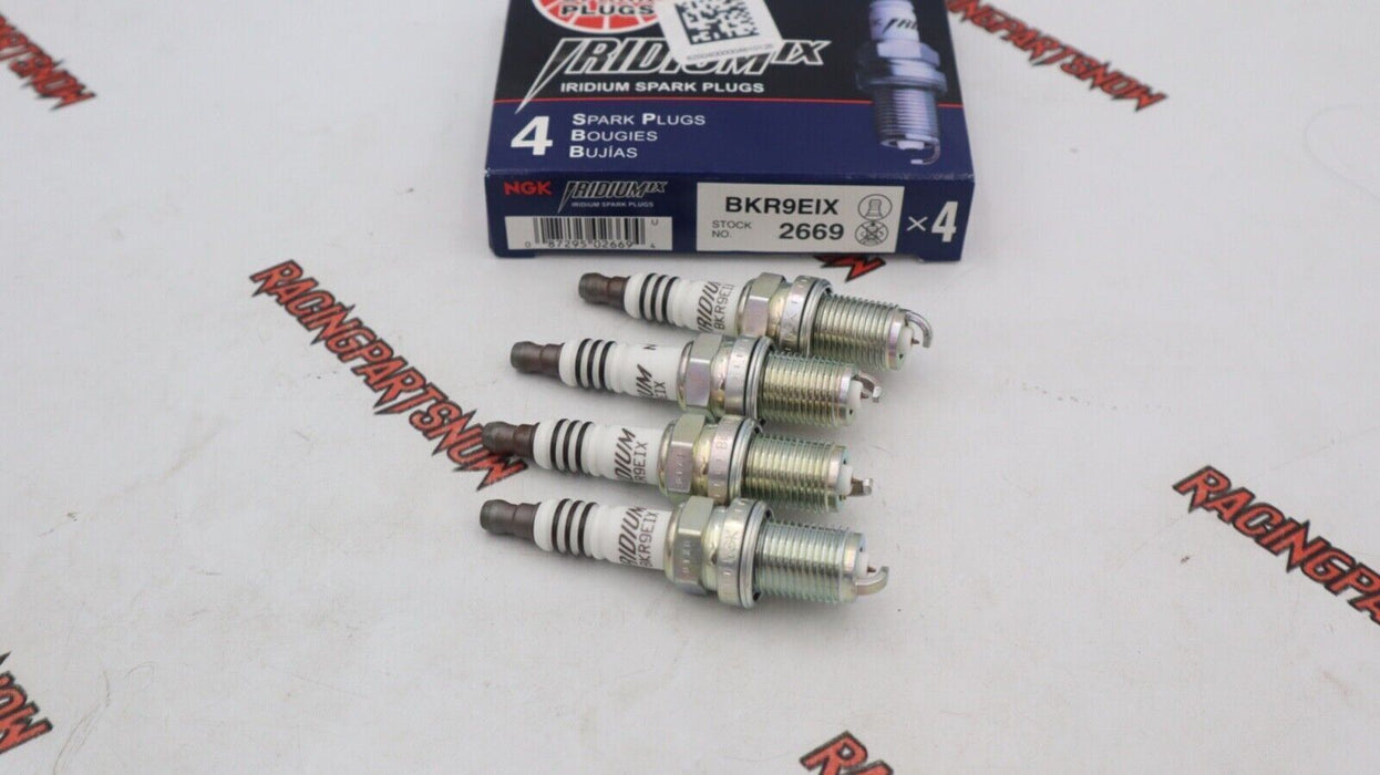 NGK Iridium Spark Plugs Set of 4 - BKR9EIX - K Series K20 K24 Turbo Plugs COP