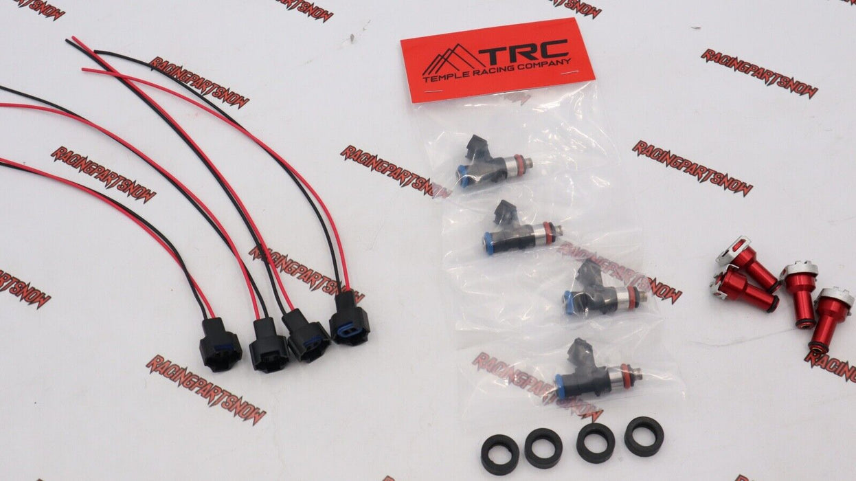 TRC TURBO E85 1300cc FUEL INJECTORS KIT (4) FOR D16 B16 B20 H22 HONDA E85 safe