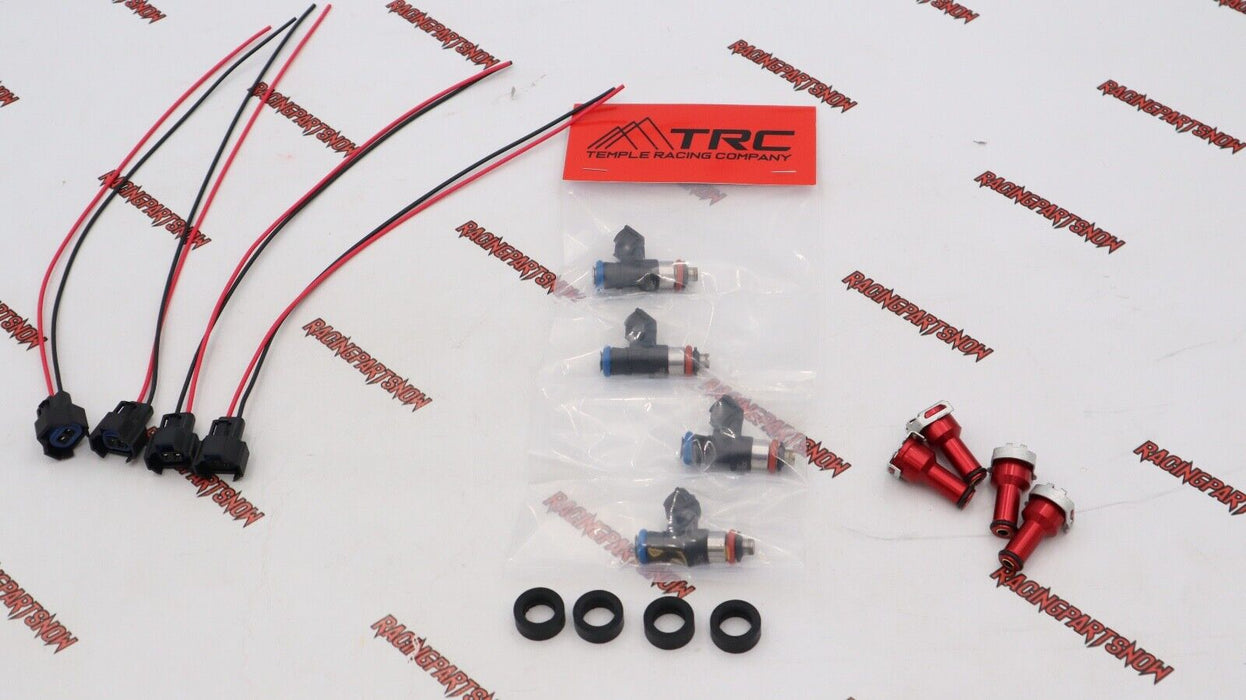 TRC TURBO E85 1300cc FUEL INJECTORS KIT (4) FOR D16 B16 B20 H22 HONDA E85 safe