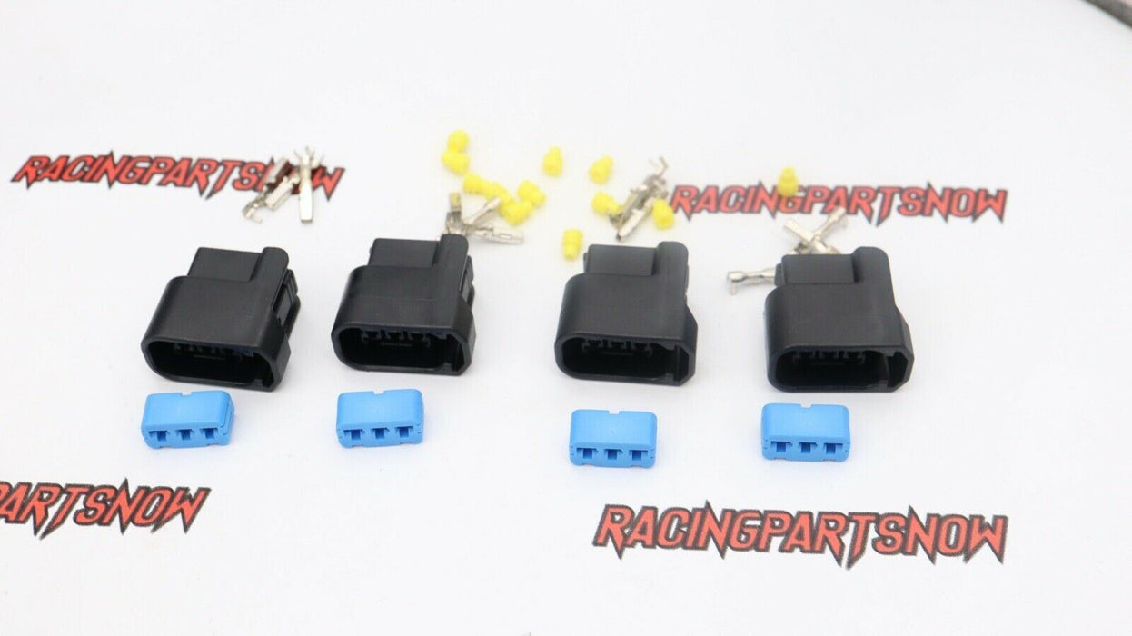 4x K-Series K20 K24 3-Pin Ignition Coil Pack Connector Plug Housing COP KIT