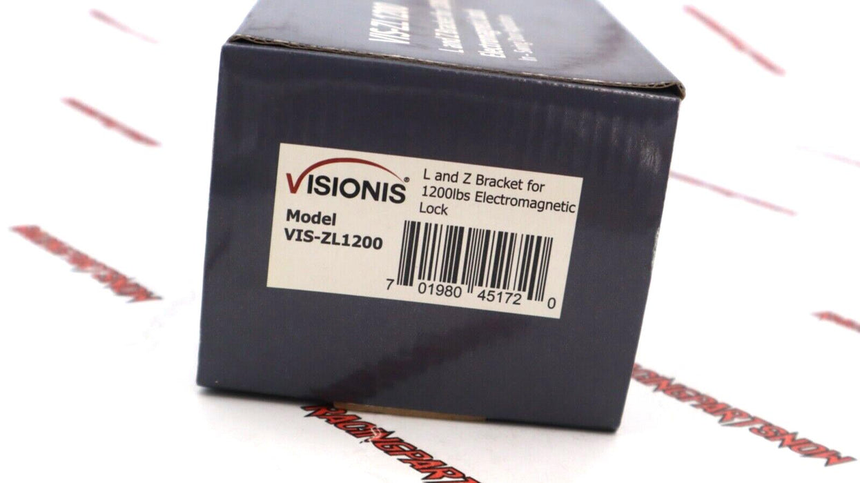 Visionis VISZL1200 L and Z bracket for 1200 lbs Electromagnetic Lock Inswinging