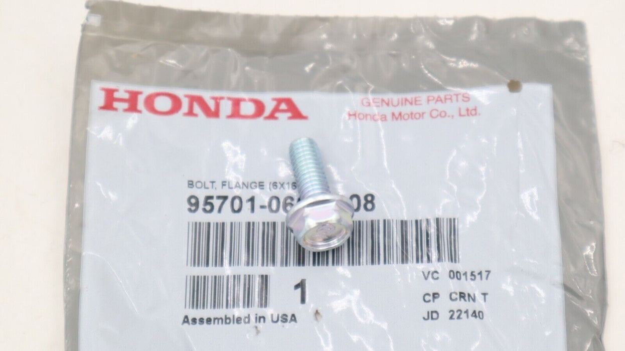 NEW OEM HONDA FLANGE BOLT (6X16) 95701-06016-08 HD17