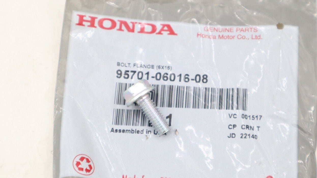 NEW OEM HONDA FLANGE BOLT (6X16) 95701-06016-08 HD17