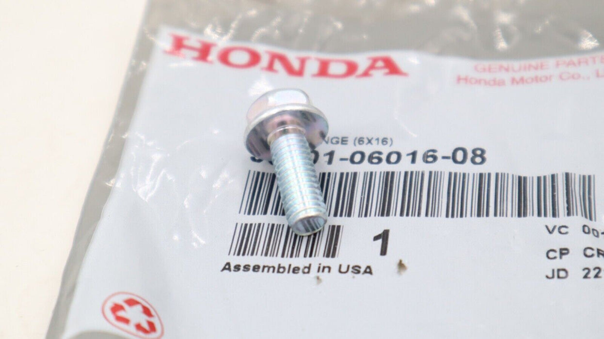 NEW OEM HONDA FLANGE BOLT (6X16) 95701-06016-08 HD17