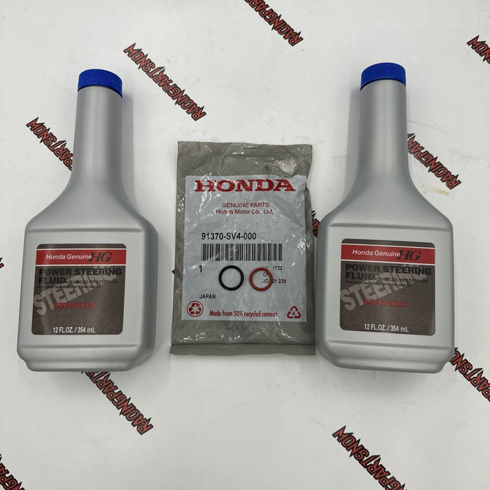 GENUINE HONDA OEM Power Steering Pump Fluid & Pump O-Rings KIT RESEAL NEW SEALED