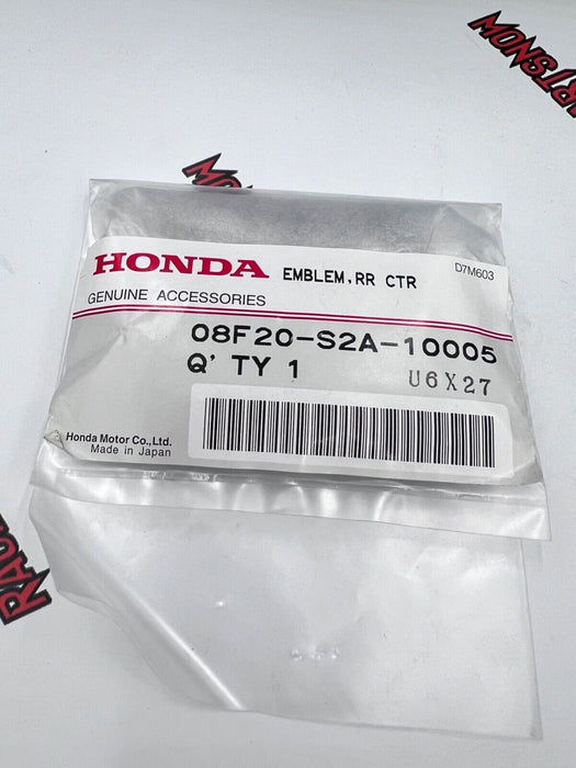 New Honda Emblem, Rear "H" Black Chrome S2000