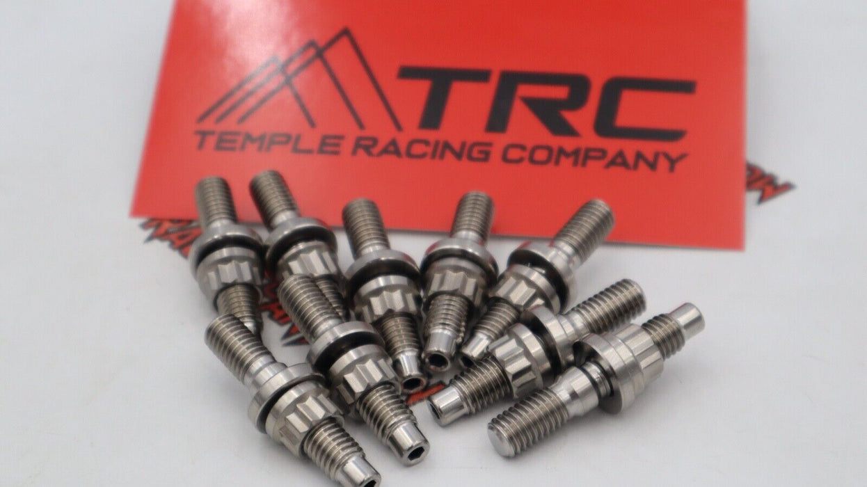 9- TRC B/D/H Series Titanium Raw Finish Manifold Stud Kit for Honda/Acura