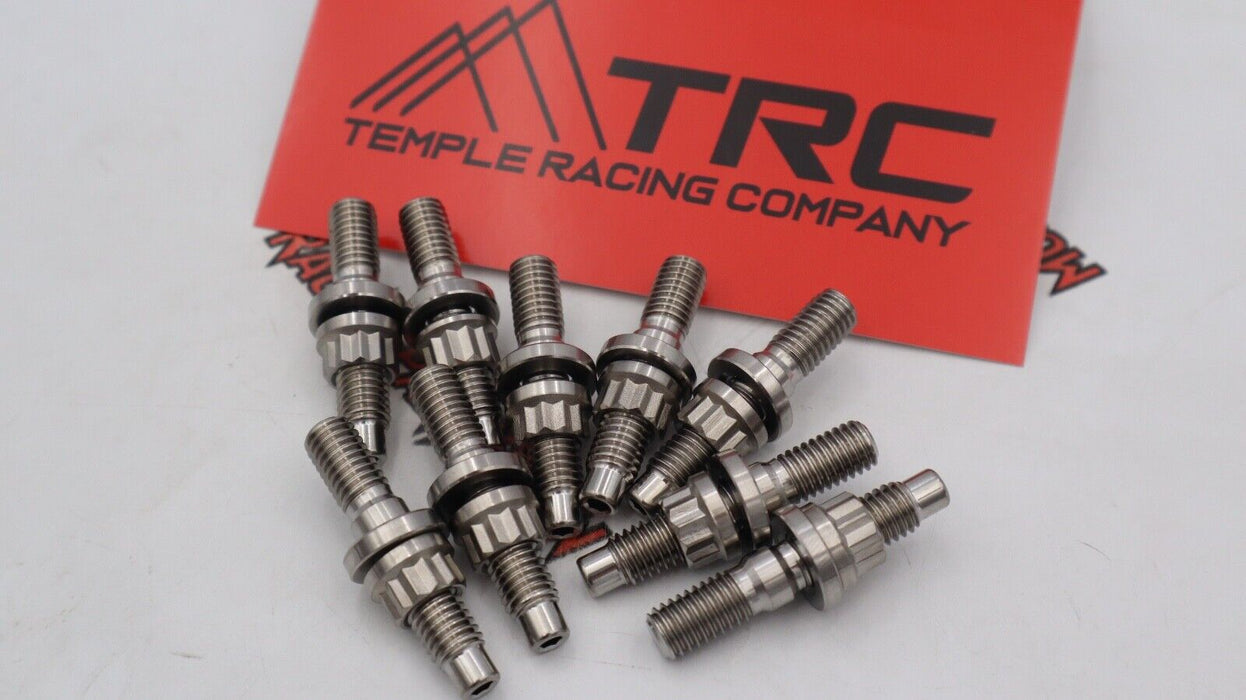 9- TRC B/D/H Series Titanium Raw Finish Manifold Stud Kit for Honda/Acura