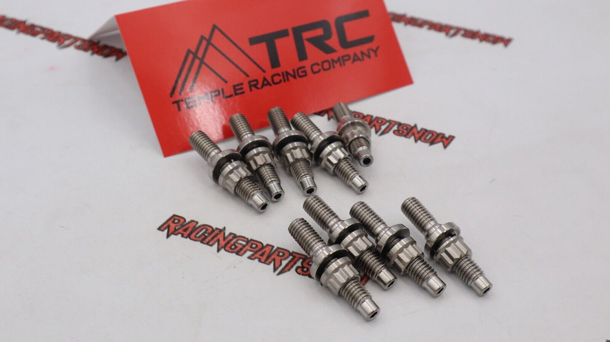 9- TRC B/D/H Series Titanium Raw Finish Manifold Stud Kit for Honda/Acura