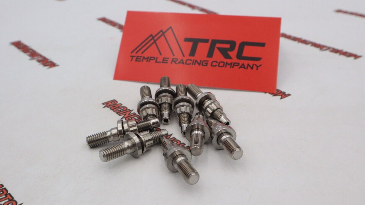 9- TRC B/D/H Series Titanium Raw Finish Manifold Stud Kit for Honda/Acura