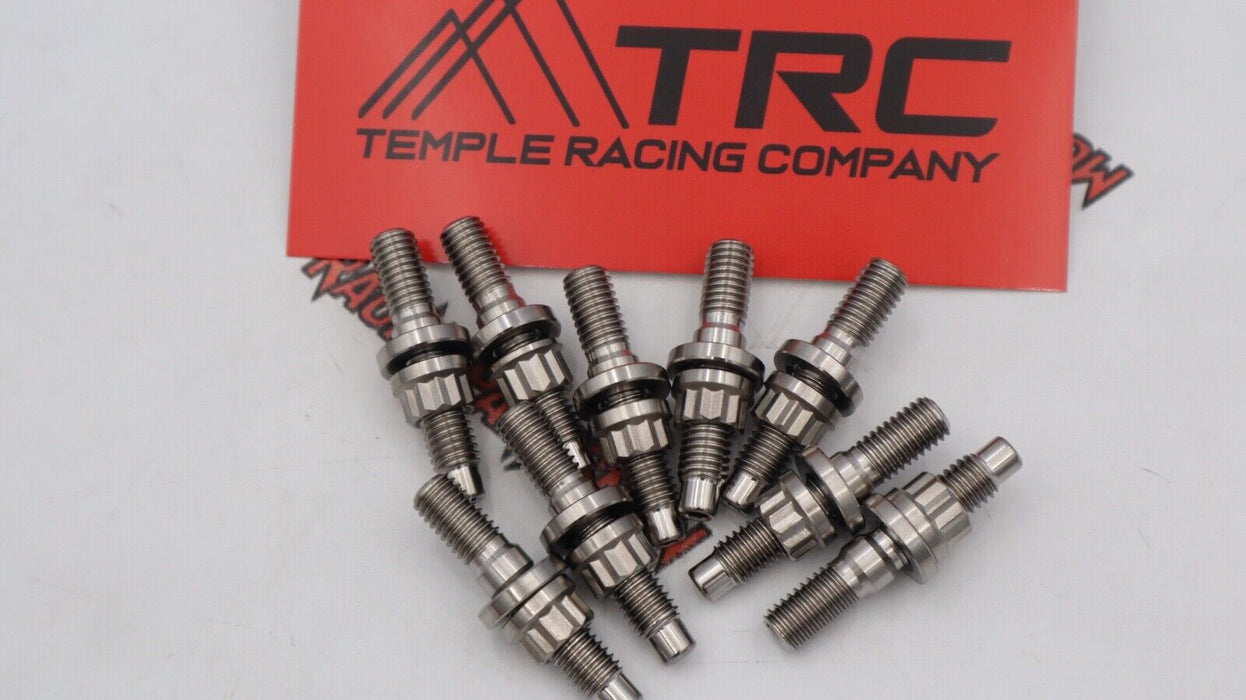 9- TRC B/D/H Series Titanium Raw Finish Manifold Stud Kit for Honda/Acura